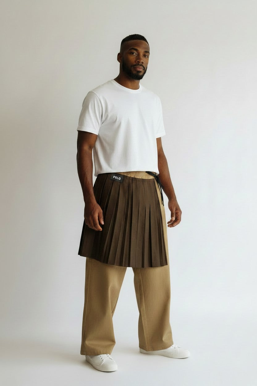 PANTALONI textum KILTED