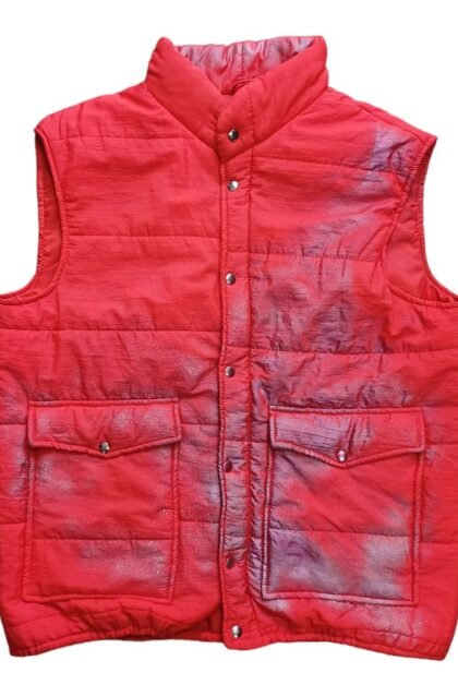 Red padded vest